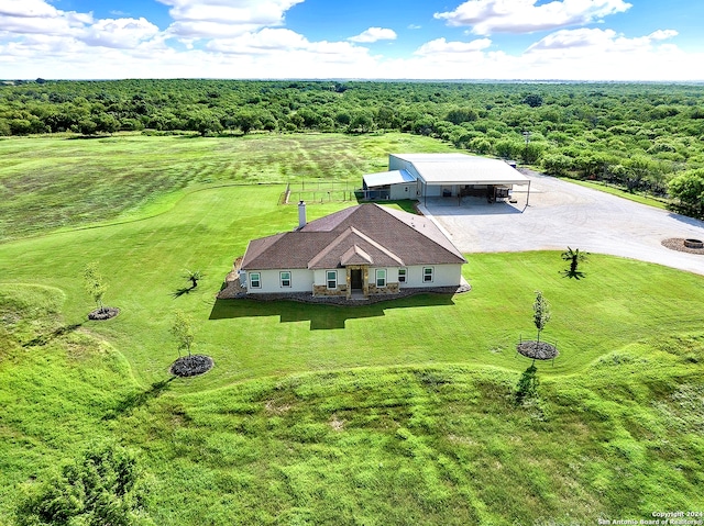 7803 US Highway 181, Falls City, TX 78113 - view from above of property with a heavily wooded area