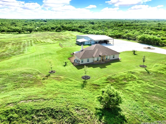 7803 US Highway 181, Falls City, TX 78113 - view from above of property with a forest