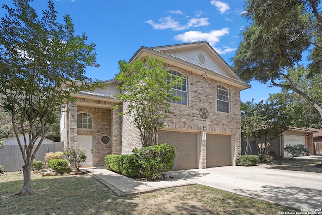 view of front of house featuring a garage