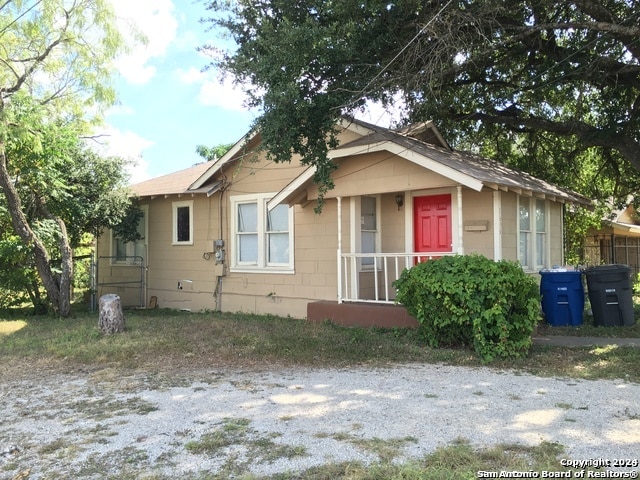 view of bungalow-style home