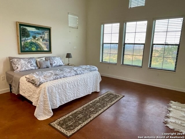 bedroom featuring multiple windows