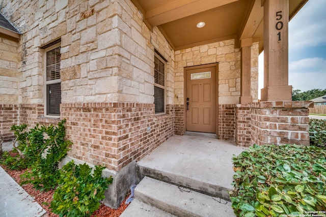 view of entrance to property