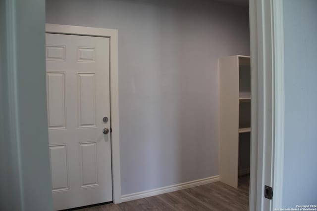 entrance foyer featuring hardwood / wood-style flooring