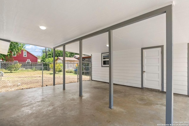 view of patio / terrace featuring a carport