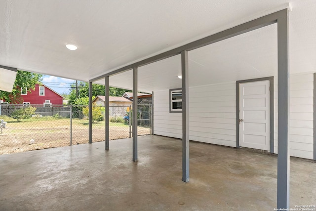 view of patio with a carport