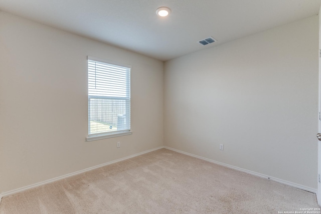 view of carpeted empty room