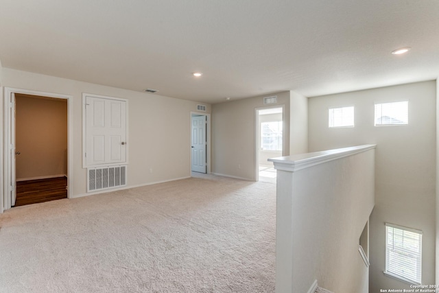 view of carpeted empty room