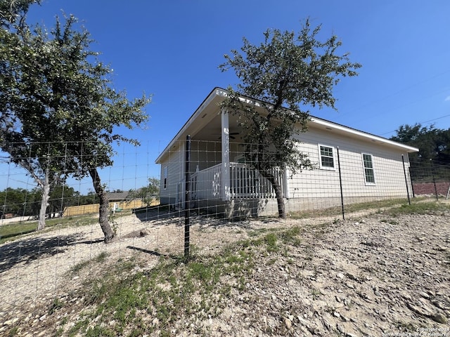 view of property exterior