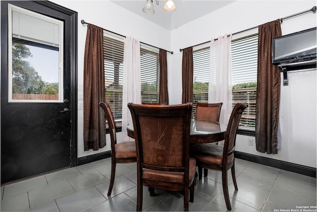 view of dining area