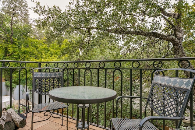 view of balcony