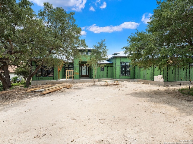 view of front of home