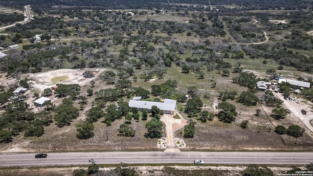 aerial view with a rural view