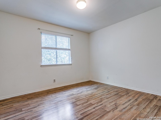 empty room featuring light wood-type flooring