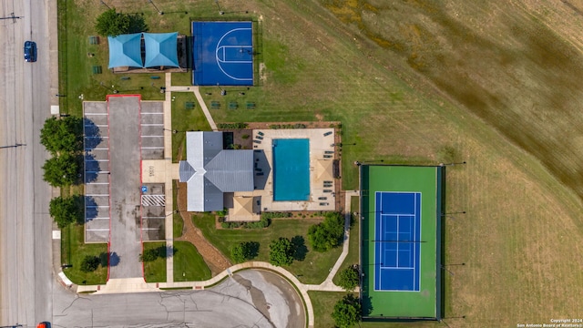 birds eye view of property