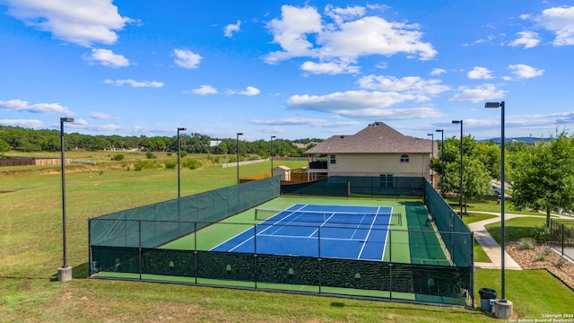 view of tennis court