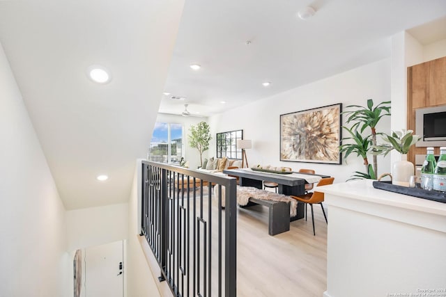 interior space featuring light hardwood / wood-style flooring