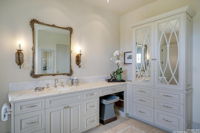 bathroom with vanity