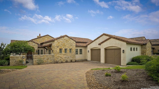 view of front of home featuring a garage