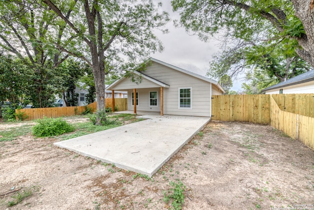 view of back of property