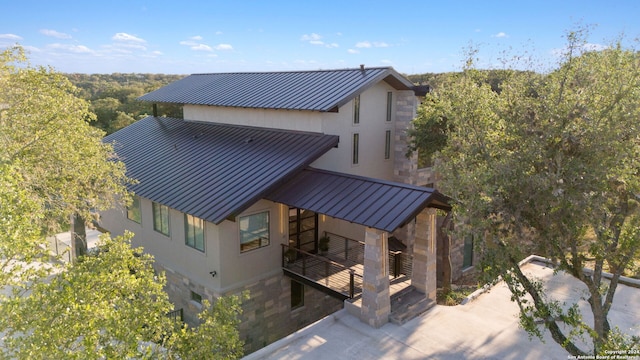 view of rear view of property