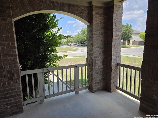 view of patio / terrace featuring covered porch