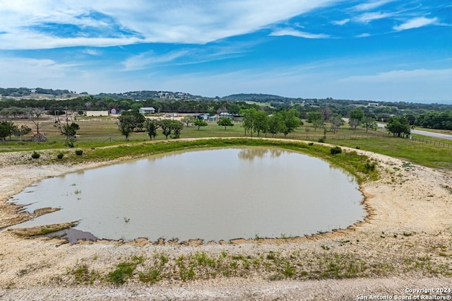 property view of water with a mountain view