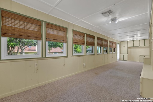 carpeted spare room featuring a healthy amount of sunlight