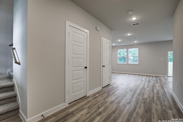 interior space featuring hardwood / wood-style flooring