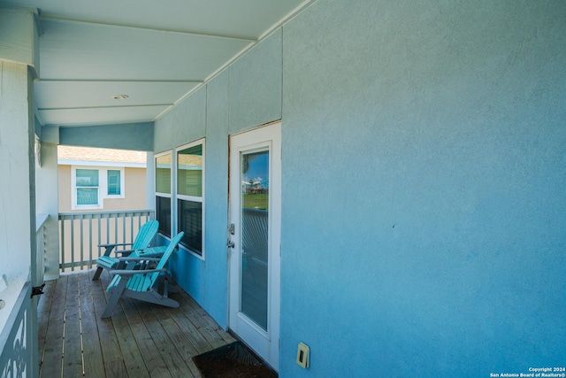 view of balcony