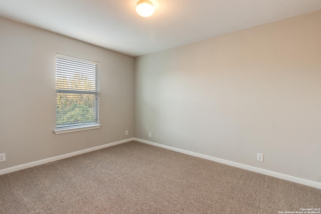 unfurnished room featuring carpet