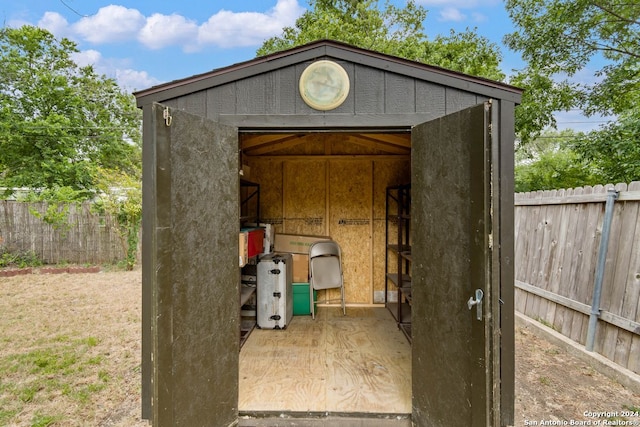 view of outdoor structure