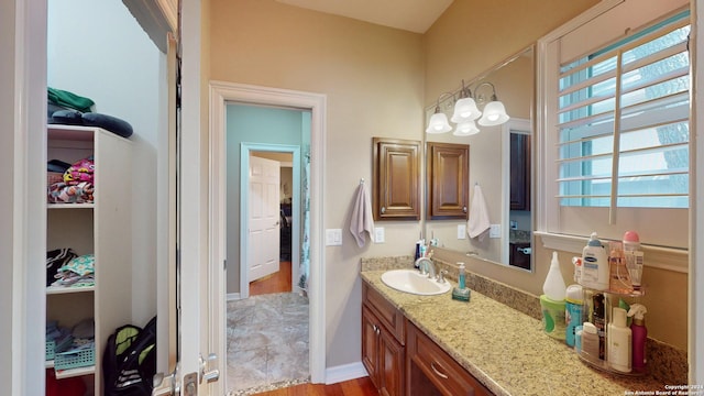 bathroom featuring vanity