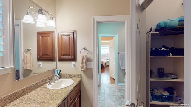 bathroom featuring vanity