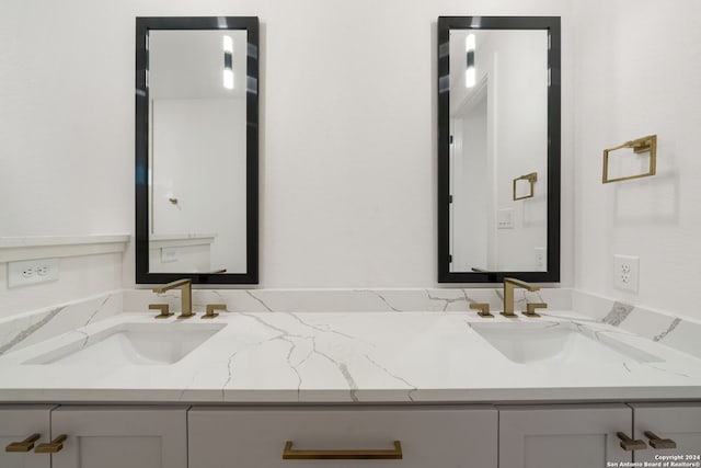 bathroom featuring vanity