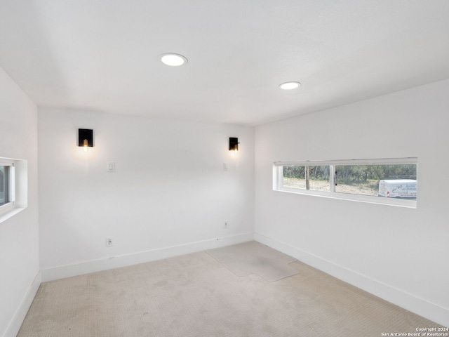 view of carpeted empty room