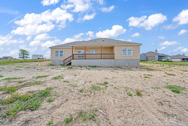 view of rear view of property