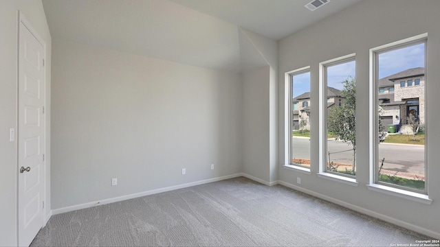 empty room featuring plenty of natural light and carpet