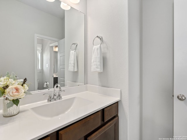 bathroom featuring vanity with extensive cabinet space