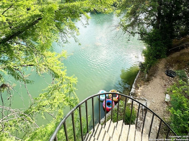 view of water feature