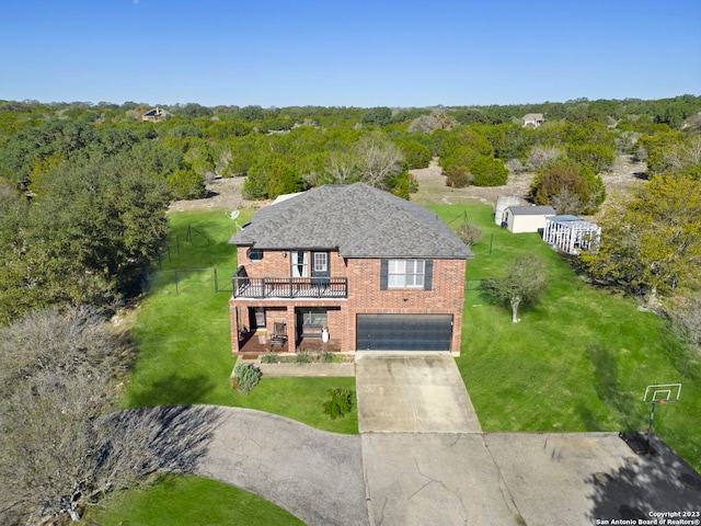 view of birds eye view of property