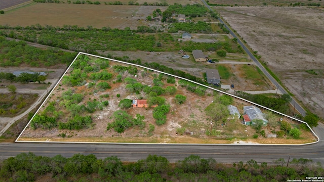 drone / aerial view featuring a rural view