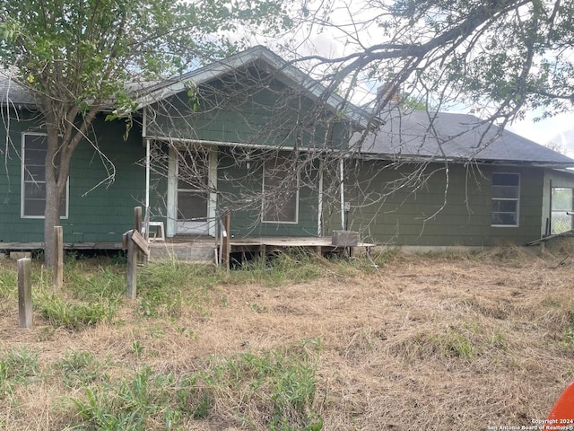 view of back of property