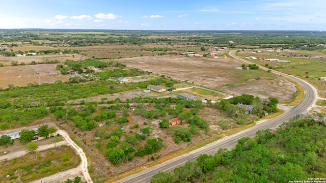 drone / aerial view featuring a rural view