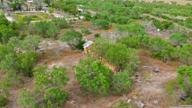 bird's eye view with a rural view