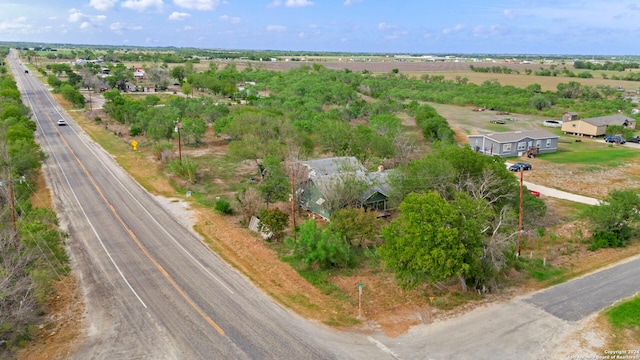 bird's eye view featuring a rural view