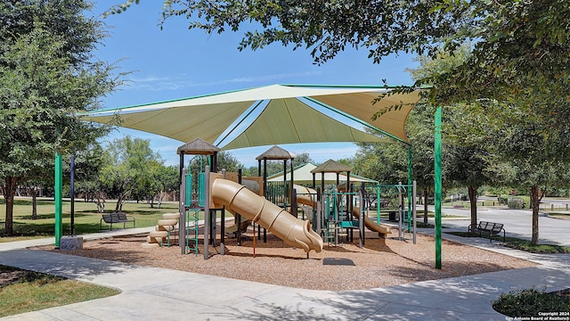 view of jungle gym