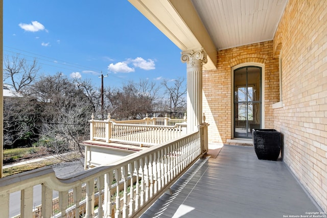 view of balcony