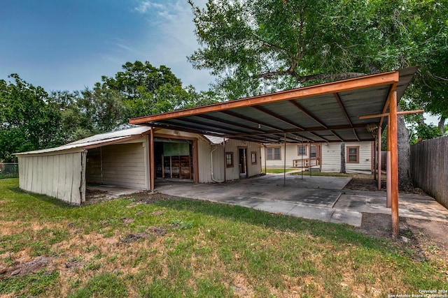 exterior space featuring a yard