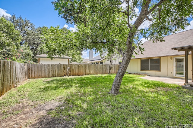 view of yard featuring a patio