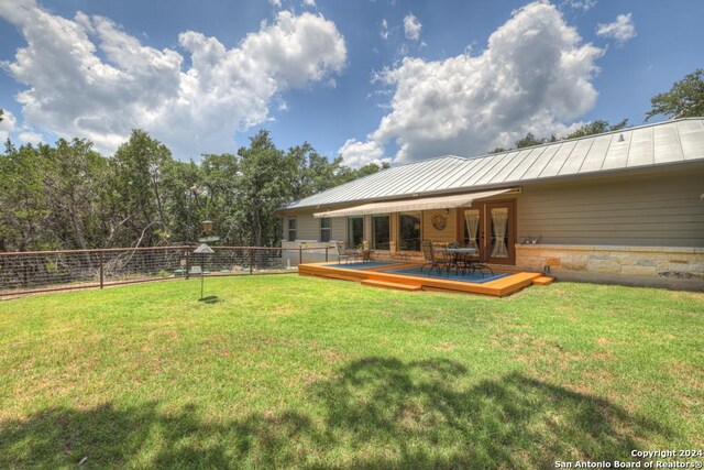 120 Sierra Way, Canyon Lake, TX 78133 - view of yard featuring a deck